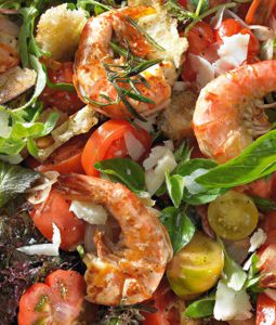 Ensalada con Gambas